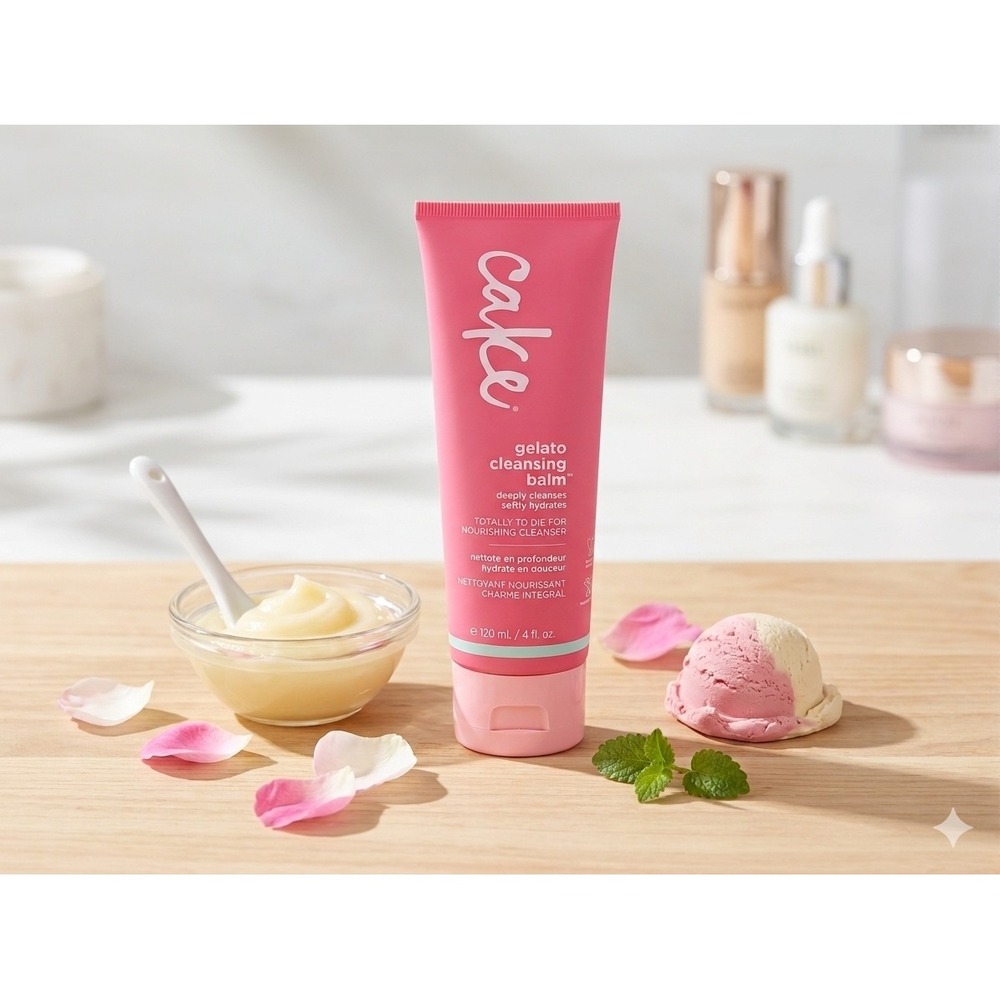 Cake‎ Beauty Gelato Cleansing Balm Nourishing Face Cleanser Vitamin C 4oz New
